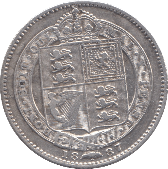1887 SHILLING ( VF ) - Shilling - Cambridgeshire Coins