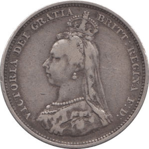 1887 SHILLING ( VF ) - SHILLING - Cambridgeshire Coins