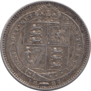 1887 SHILLING ( VF ) - Shilling - Cambridgeshire Coins