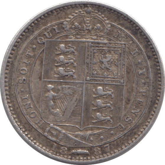 1887 SHILLING ( VF ) - Shilling - Cambridgeshire Coins