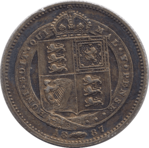 1887 SHILLING ( VF ) - Shilling - Cambridgeshire Coins