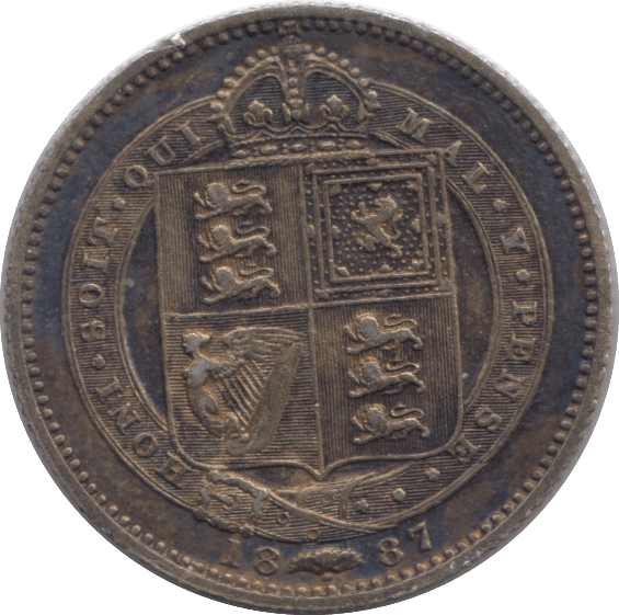 1887 SHILLING ( VF ) - Shilling - Cambridgeshire Coins