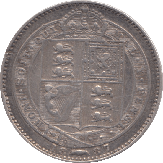1887 SHILLING ( VF ) - SHILLING - Cambridgeshire Coins