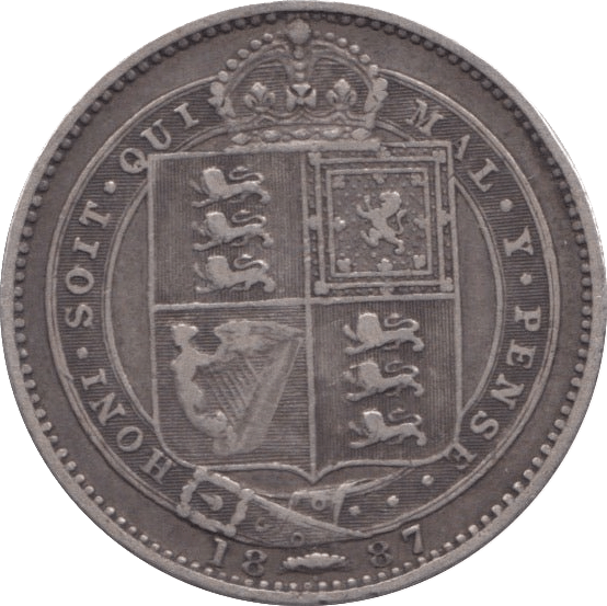 1887 SHILLING ( VF ) - SHILLING - Cambridgeshire Coins