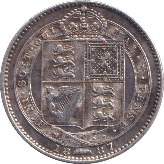 1887 SHILLING ( VF ) - SHILLING - Cambridgeshire Coins