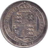 1887 SHILLING ( VF ) - SHILLING - Cambridgeshire Coins