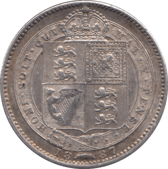 1887 SHILLING ( VF ) - SHILLING - Cambridgeshire Coins
