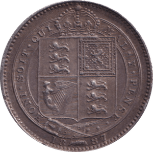 1887 SHILLING ( VF ) - SHILLING - Cambridgeshire Coins
