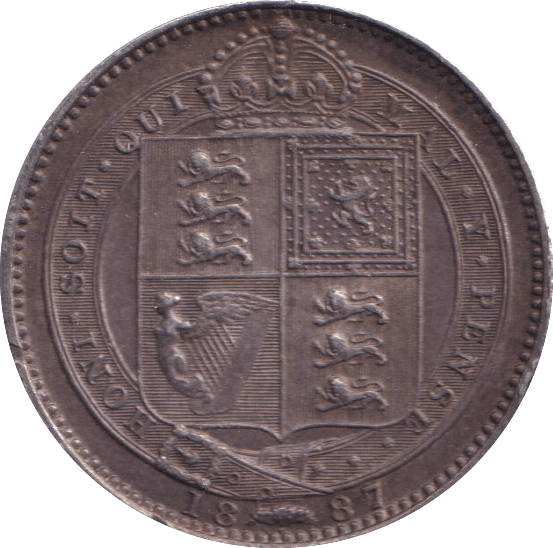 1887 SHILLING ( VF ) - SHILLING - Cambridgeshire Coins