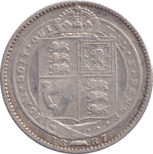 1887 SHILLING ( VF ) - Shilling - Cambridgeshire Coins