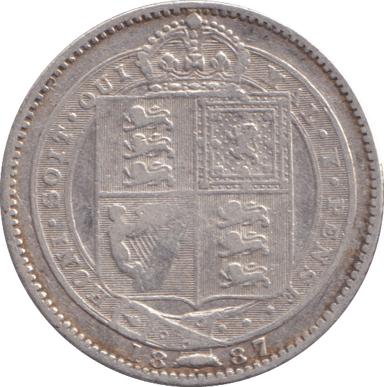 1887 SHILLING ( VF ) - Shilling - Cambridgeshire Coins