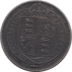 1887 SHILLING ( VF ) - SHILLING - Cambridgeshire Coins