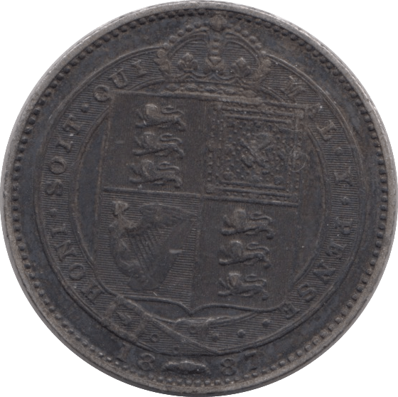 1887 SHILLING ( VF ) - SHILLING - Cambridgeshire Coins