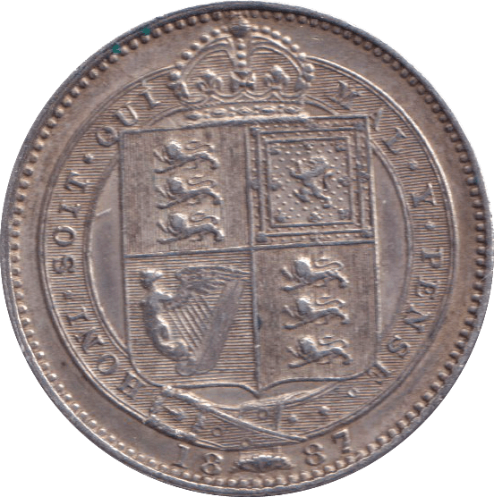 1887 SHILLING ( VF ) - SHILLING - Cambridgeshire Coins