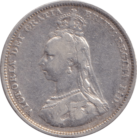 1887 SHILLING ( VF ) - Shilling - Cambridgeshire Coins