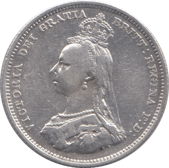 1887 SHILLING ( VF ) - Shilling - Cambridgeshire Coins