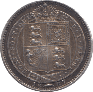 1887 SHILLING ( VF ) - Shilling - Cambridgeshire Coins