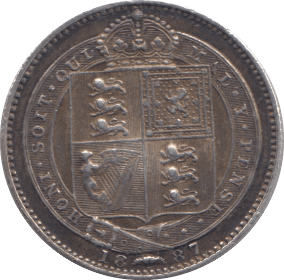 1887 SHILLING ( VF ) - Shilling - Cambridgeshire Coins