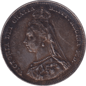1887 SHILLING (VF) - SHILLING - Cambridgeshire Coins