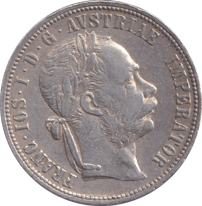 1887 SILVER 1 FLORIN AUSTRIA - SILVER WORLD COINS - Cambridgeshire Coins