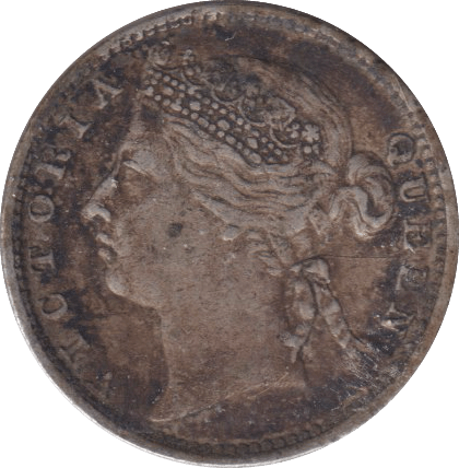 1887 SILVER 10 CENTS STRAIT SETTLEMENTS - SILVER WORLD COINS - Cambridgeshire Coins