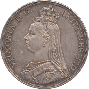 1887 SILVER CROWN ( AUNC ) - WORLD COINS - Cambridgeshire Coins