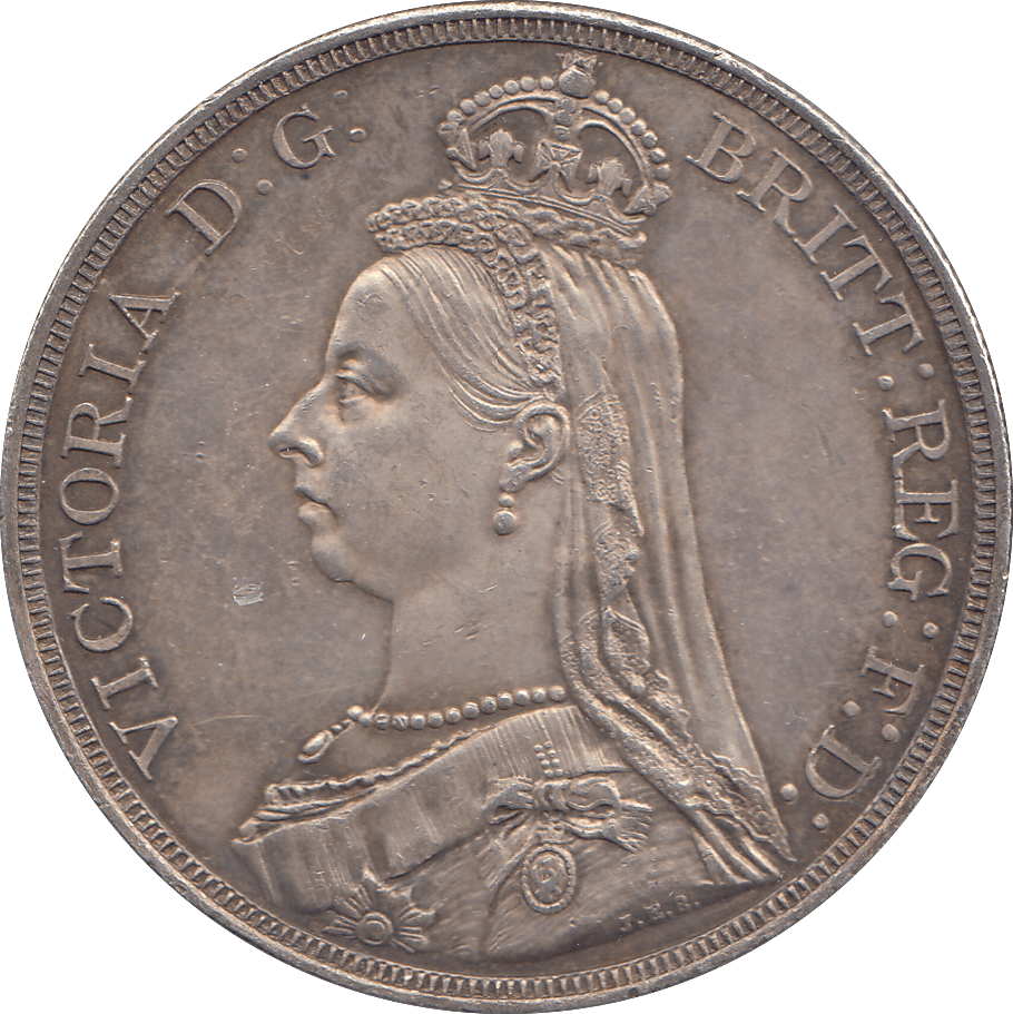 1887 SILVER CROWN ( AUNC ) - WORLD COINS - Cambridgeshire Coins