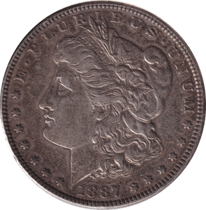 1887 SILVER DOLLAR USA - SILVER WORLD COINS - Cambridgeshire Coins