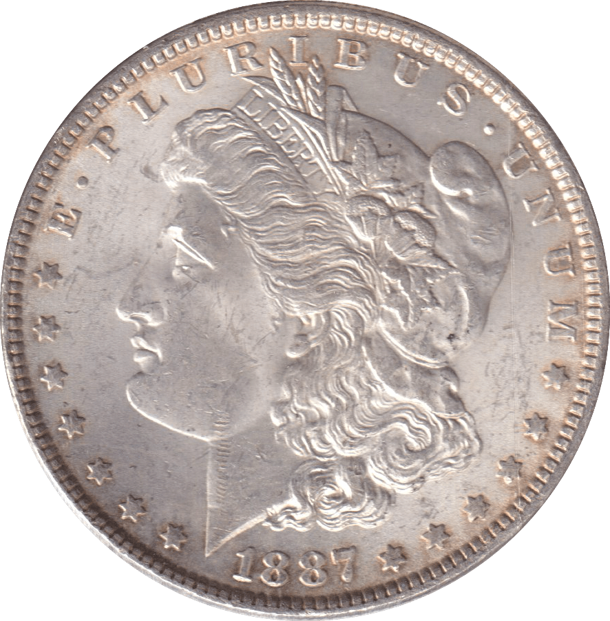 1887 SILVER DOLLAR USA - SILVER WORLD COINS - Cambridgeshire Coins