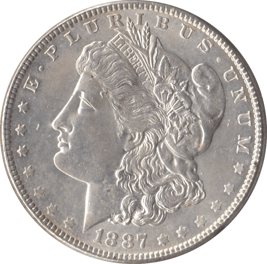 1887 SILVER MORGAN DOLLAR USA PHILADELPHIA MINT - SILVER WORLD COINS - Cambridgeshire Coins