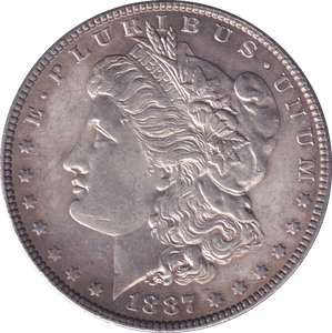 1887 SILVER MORGAN DOLLAR USA - SILVER WORLD COINS - Cambridgeshire Coins