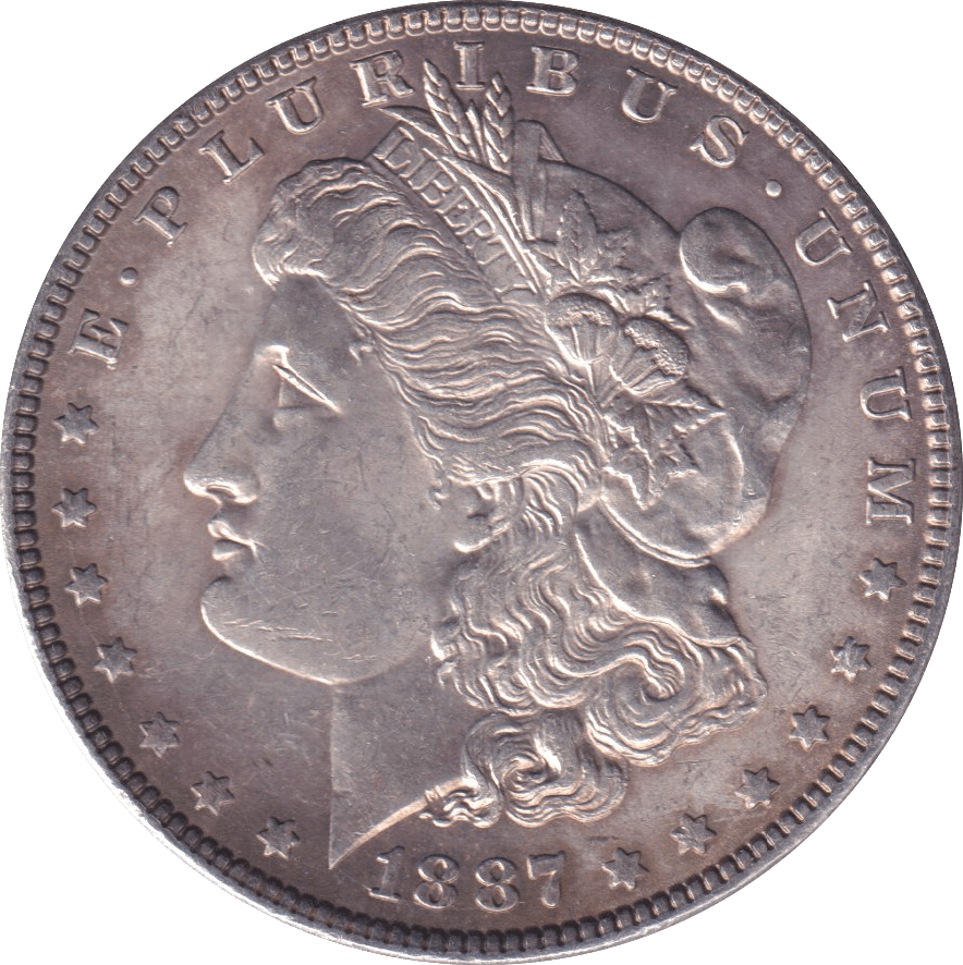 1887 SILVER MORGAN DOLLAR USA - SILVER WORLD COINS - Cambridgeshire Coins