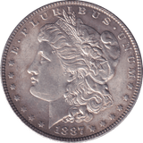 1887 SILVER MORGAN DOLLAR USA - SILVER WORLD COINS - Cambridgeshire Coins