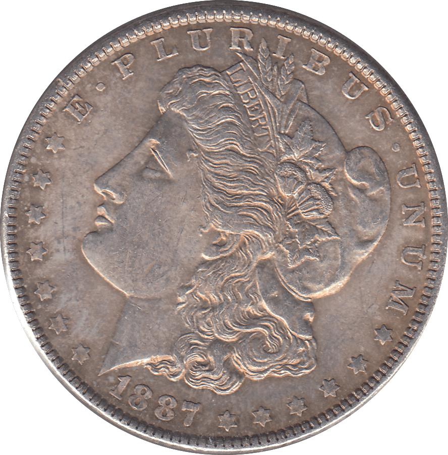 1887 SILVER MORGAN DOLLAR USA - SILVER WORLD COINS - Cambridgeshire Coins