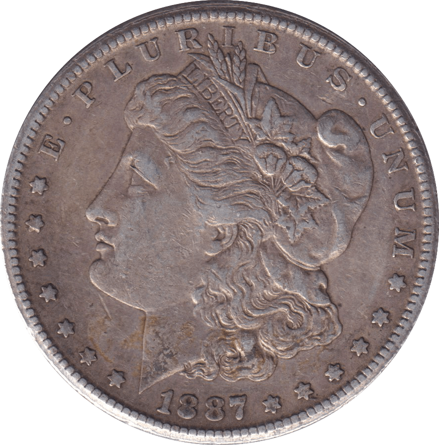 1887 SILVER MORGAN DOLLAR USA - SILVER WORLD COINS - Cambridgeshire Coins