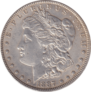 1887 SILVER MORGAN DOLLAR USA - SILVER WORLD COINS - Cambridgeshire Coins