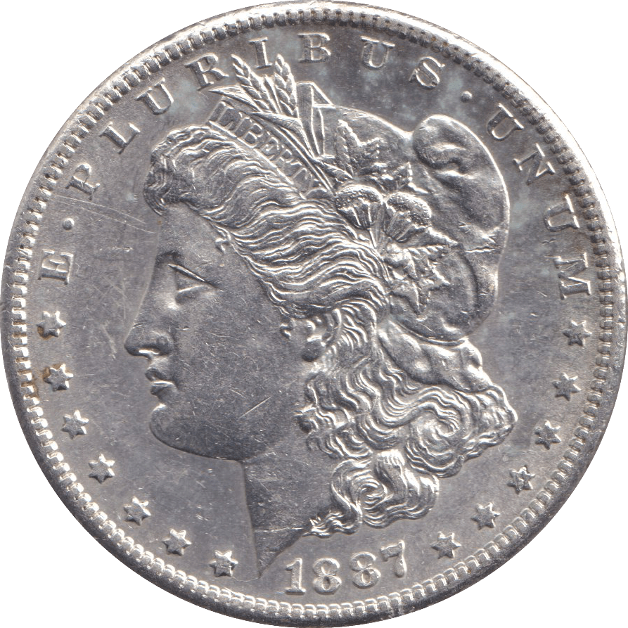 1887 SILVER MORGAN DOLLAR USA - SILVER WORLD COINS - Cambridgeshire Coins