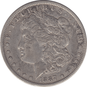 1887 SILVER NEW ORLEANS ONE MORGAN DOLLAR USA - SILVER WORLD COINS - Cambridgeshire Coins