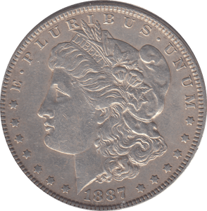 1887 SILVER ONE MORGAN DOLLAR USA - SILVER WORLD COINS - Cambridgeshire Coins
