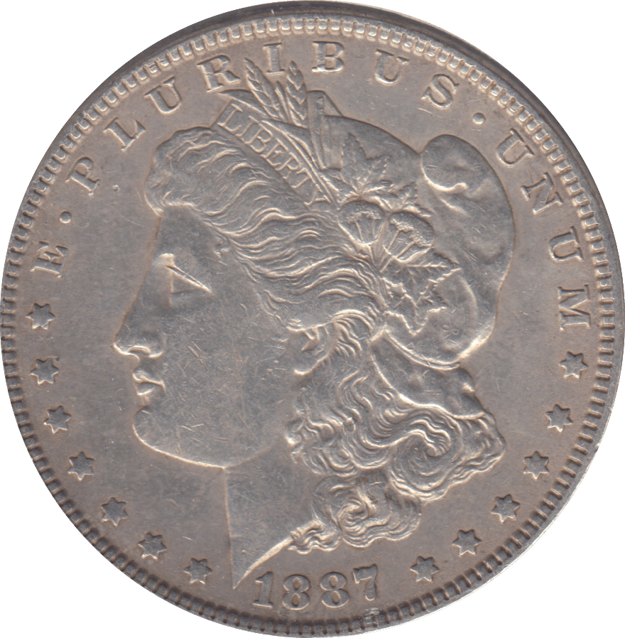 1887 SILVER ONE MORGAN DOLLAR USA - SILVER WORLD COINS - Cambridgeshire Coins