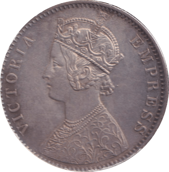 1887 SILVER ONE RUPEE INDIA - SILVER WORLD COINS - Cambridgeshire Coins