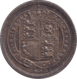 1887 SILVER SIXPENCE ( EF ) - SIXPENCE - Cambridgeshire Coins