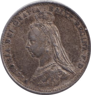 1887 SILVER THREEPENCE ( EF ) - THREEPENCE - Cambridgeshire Coins