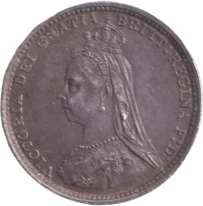 1887 SILVER THREEPENCE ( EF ) - THREEPENCE - Cambridgeshire Coins