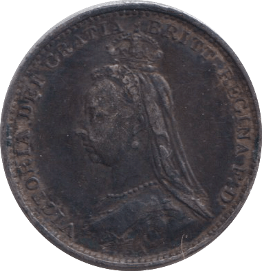 1887 SILVER THREEPENCE ( VF ) - THREEPENCE - Cambridgeshire Coins