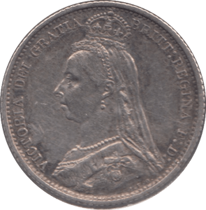 1887 SIX PENCE ( VF ) - SIXPENCE - Cambridgeshire Coins