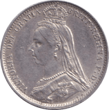 1887 SIXPENCE ( AUNC ) - SIXPENCE - Cambridgeshire Coins