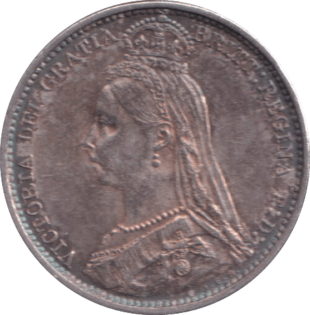 1887 SIXPENCE ( AUNC ) - SIXPENCE - Cambridgeshire Coins