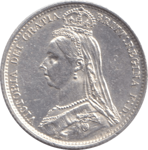 1887 SIXPENCE ( AUNC ) - SIXPENCE - Cambridgeshire Coins