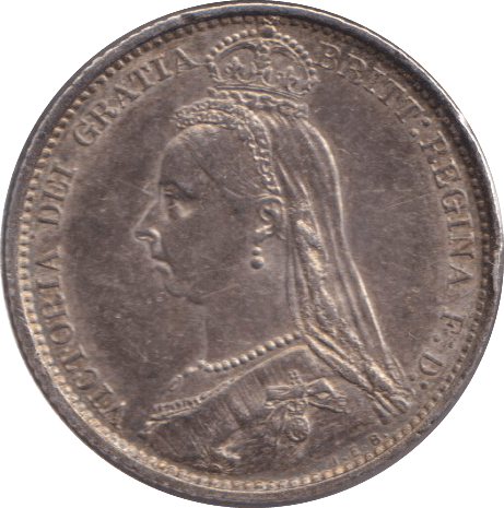 1887 SIXPENCE ( AUNC ) - SIXPENCE - Cambridgeshire Coins